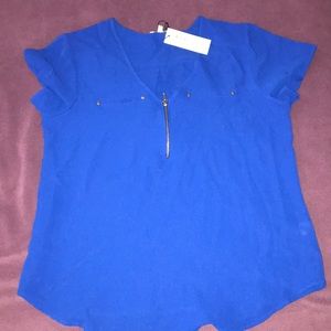 New Blue Blouse with Tags